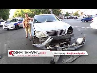 Ավտովթար-վրաերթ Երևանում. բախվել են «Mercedes»-ներն ու «Daewoo»-ն, կա 6 վիրավոր